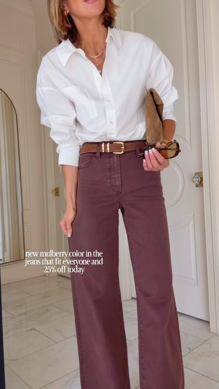 New color in the jeans that fit everyone. They are super flattering. I'm wearing the 31" inseam fit tts