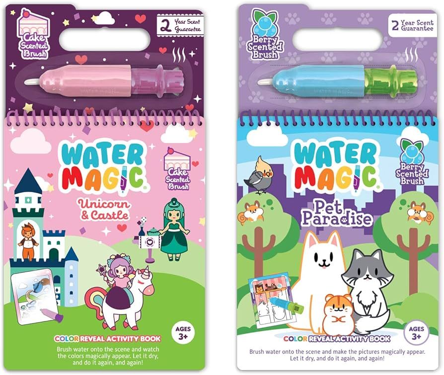 Water Magic - Scented Reusable Water Reveal Activity Books - No Mess, All Fun by Scentco (Unicorn... | Amazon (US)