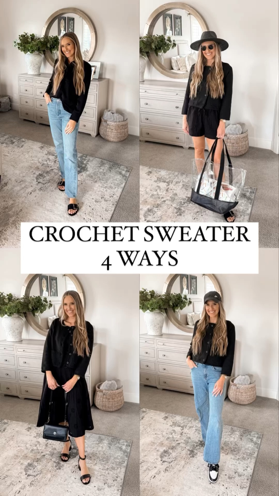 $22 crochet cardigan I'll NEVER get over! It looks like it should be $200. It also comes in red, white, and black-and-white stripe! I got all of them because they are BEYOND versatile. So classy!

These cardigans run true to size; I am 5'8" and wearing a size small for reference!

You do NOT need to spend a lot of money to look and feel INCREDIBLE!

I’m here to help the budget conscious get the luxury lifestyle.

Spring Fashion / Spring Outfit  / Walmart Fashion / Affordable / Budget / Women's Dressy Outfit / Classic Style / Dress Outfit / Date Night / Elevated Style / Dress Up or Down / Workwear

#LTKsalealert #LTKworkwear #LTKfindsunder50