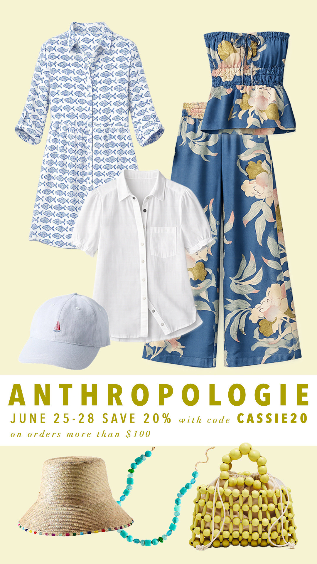 My Anthro code is live! Save 20% June 25-28th with code: CASSIE20

#LTKgrwm #LTKootd #LTKSaleAlert