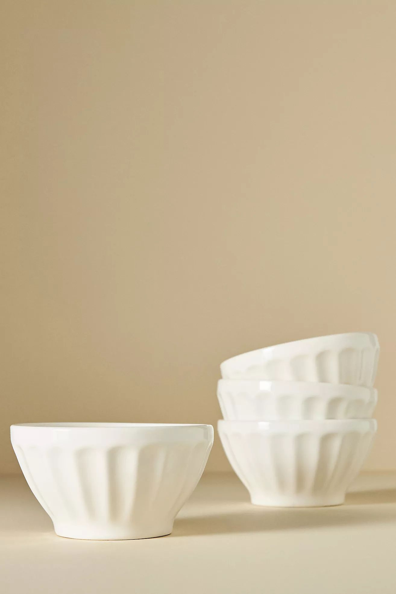 Shiny Latte Cereal Bowls, Set of 4 | Anthropologie (US)