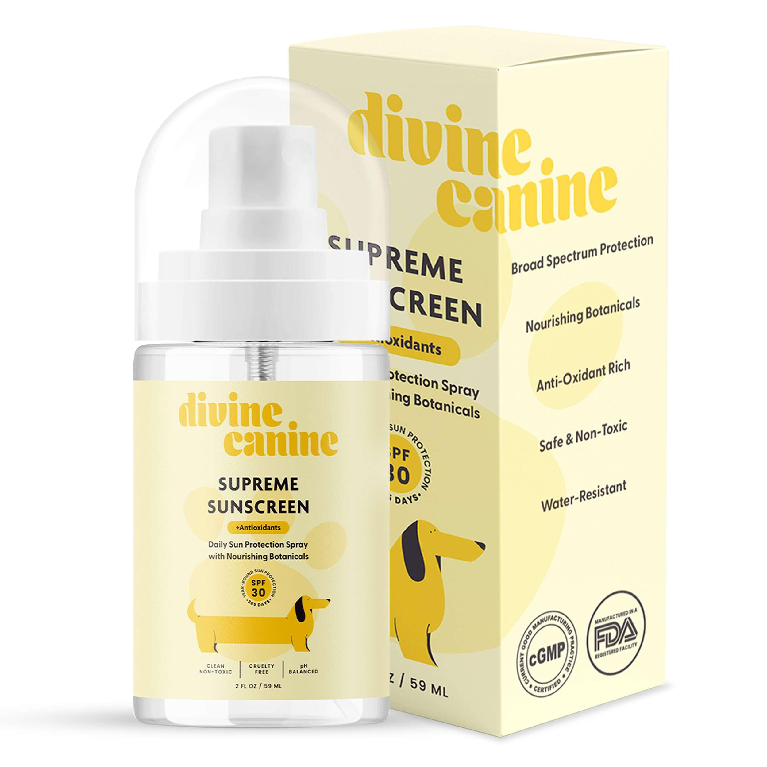 Dog Sunscreen for Nose and Body - 2 oz Sun Protection - Dog Summer Essentials Water Resistant SPF... | Amazon (US)