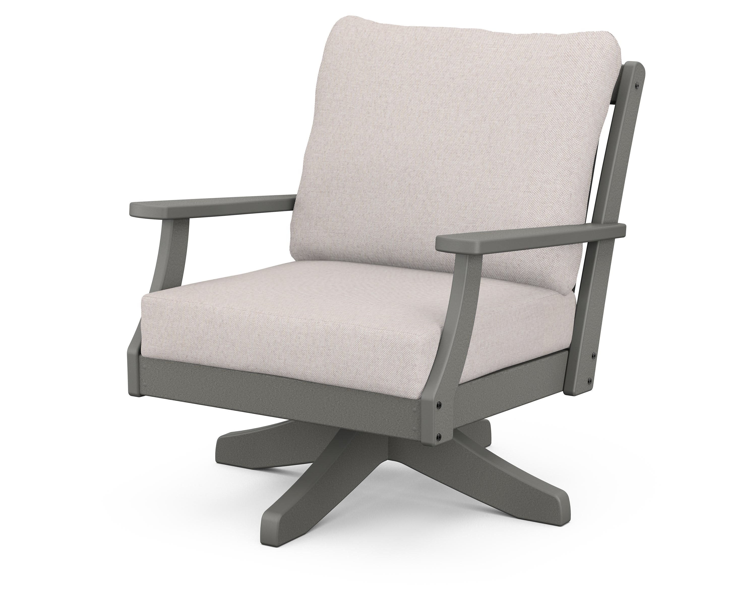 Braxton Deep Seating Swivel Chair | POLYWOOD
