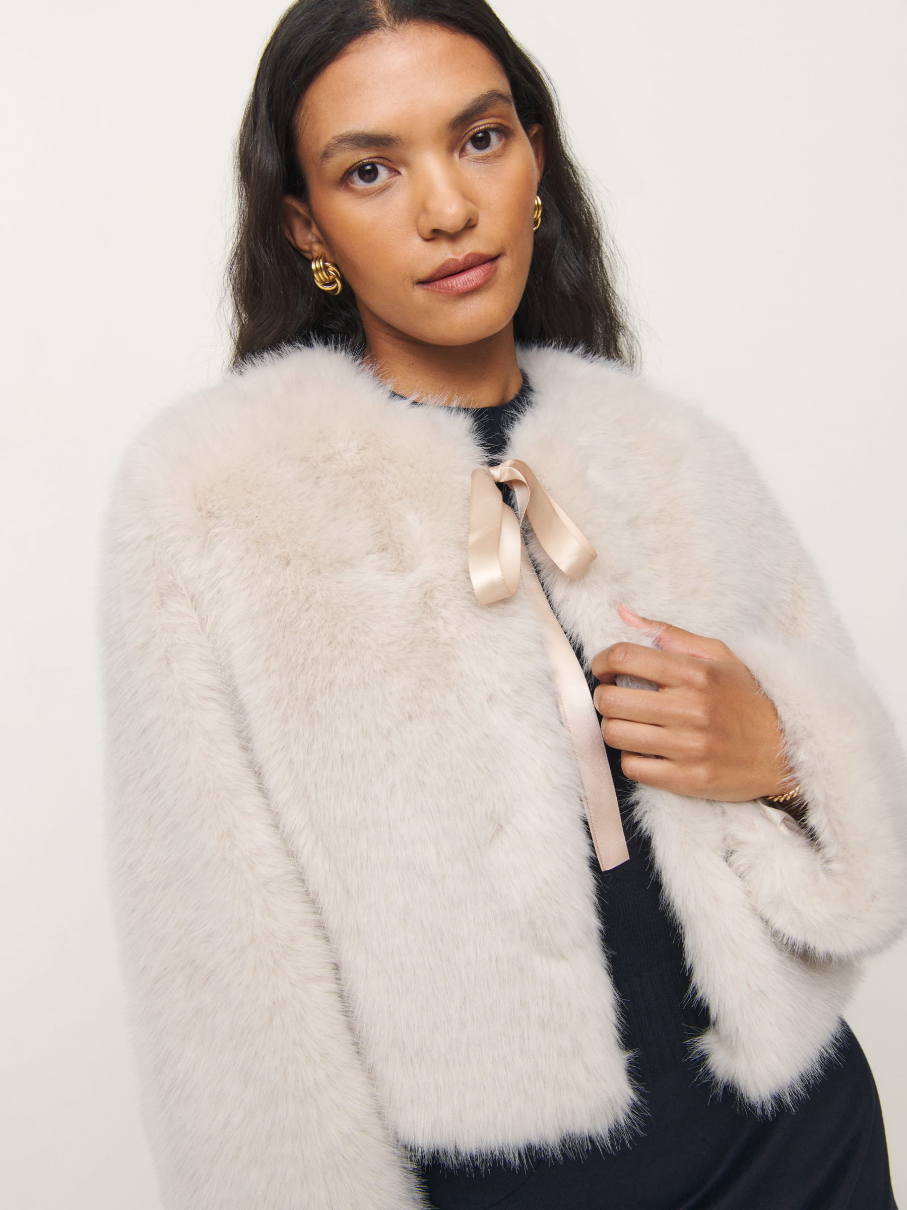 Coquette Fur Jacket | Reformation (Global)