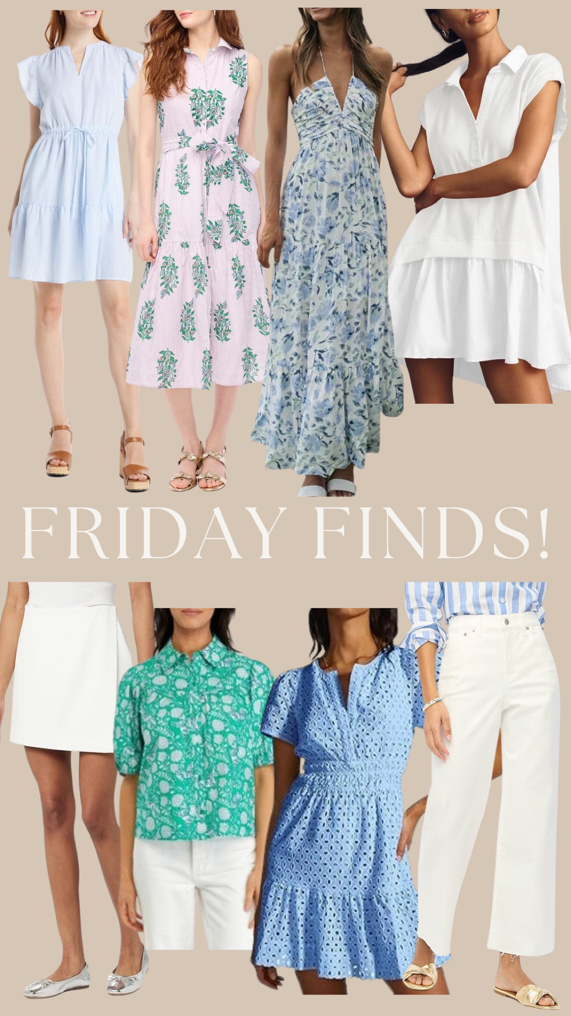 FRIDAY FINDS! New Walmart dress, the prettiest Jcrew factory dress, Amazon finds, belk top in the same print as our favorite dress and wide leg white denim perfection! 

#LTKfindsunder50 #LTKfindsunder100 #LTKstyletip
