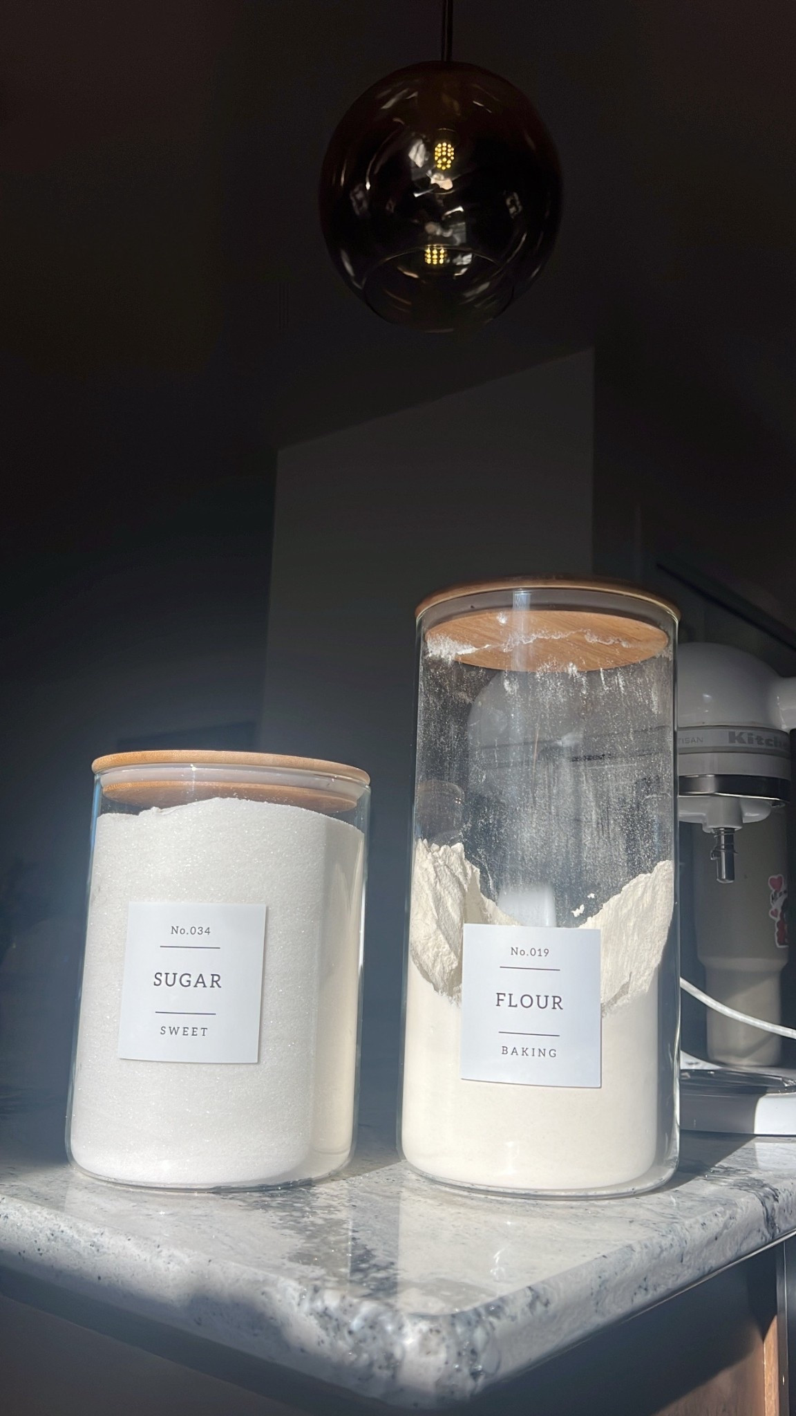I love these glass canisters. The lids are made of bamboo and they give a great seal. The labels also make organizing your ingredients easy. You can reapply the labels as many times as needed until they are perfect! User friendly! 

#LTKHome #LTKfoodie #LTKmomlife