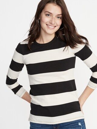 Slim-Fit Striped Tee for Women | Old Navy US