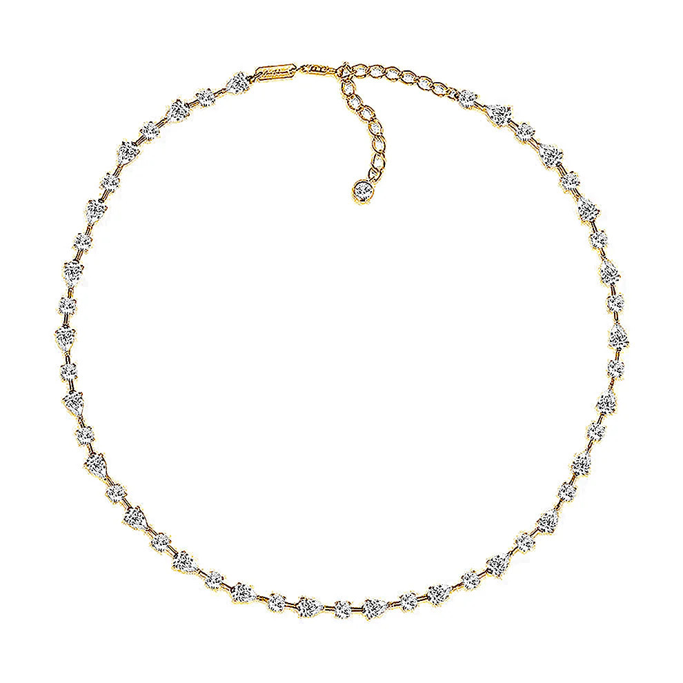 Anna Zuckerman Sabrina 9.80tcw Diamond Crystalline Choker Necklace | Anna Zuckerman