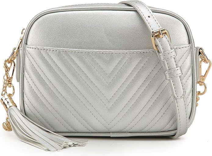 lola mae Quilted Crossbody Bag, Trendy Design Shoulder Purse | Amazon (US)