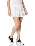Lacoste Womens Sport Lightweight Technical Pleated Tennis Skirt Tennis Skirt, White/White/White, 10 | Amazon (US)