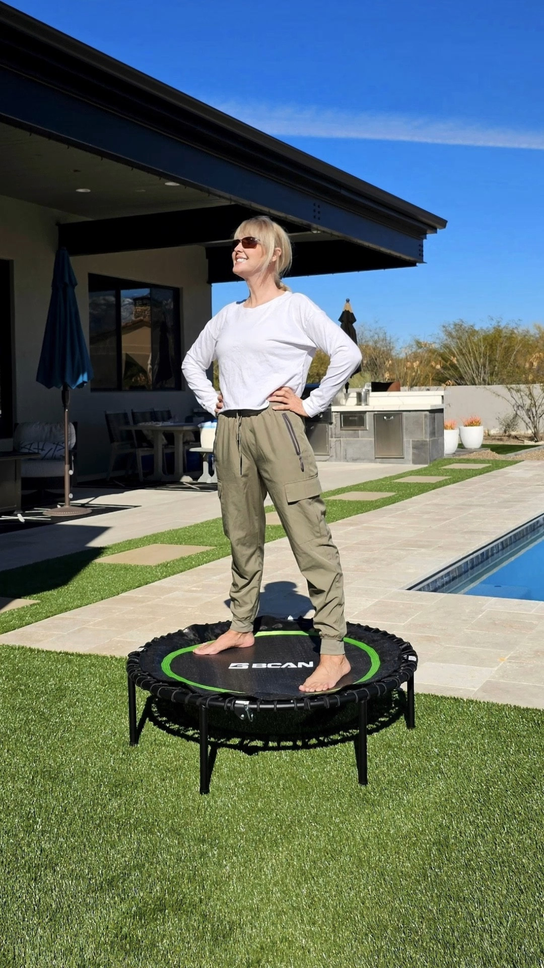 I can’t get enough of this fabulous rebounder! It’s an effective low-impact workout — and it’s fun!

#LTKFitness #LTKActive