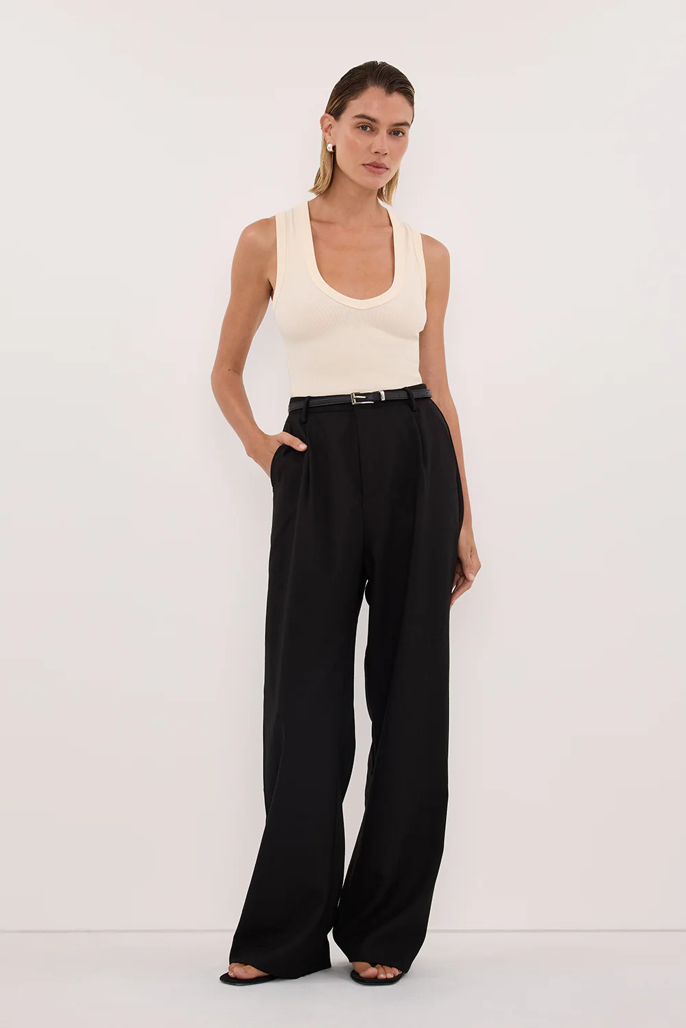 YASMIN SANDSTONE KNIT TANK | DISSH