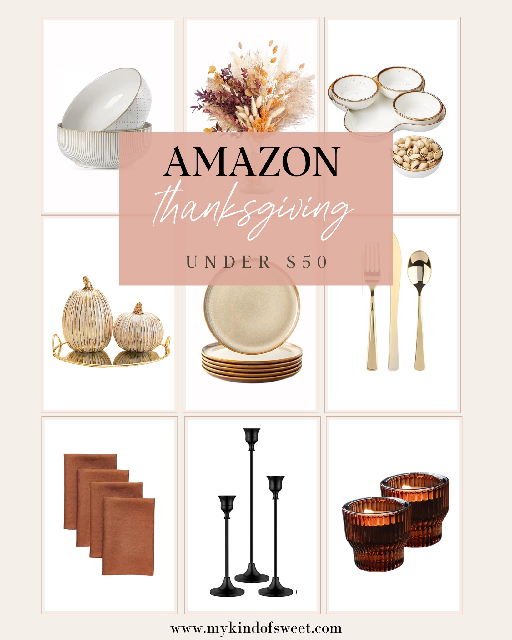 Get ready for Thanksgiving with these Amazon finds under $50! 

#LTKFindsUnder50 #LTKHoliday #LTKHome