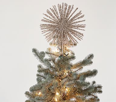 Gold Tinsel Tree Topper | Pottery Barn Kids