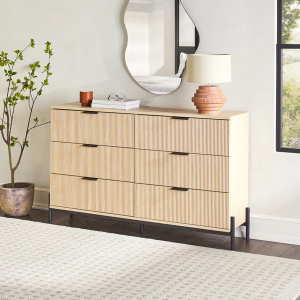 Irmengild 6-Drawer Double Dresser | Wayfair North America
