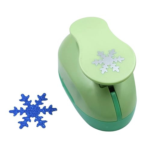 Snow Paper Punch - 1 Inch Snow Shape Paper Punches for Crafting, Snow Hole Punch Craft Lever Punc... | Amazon (US)