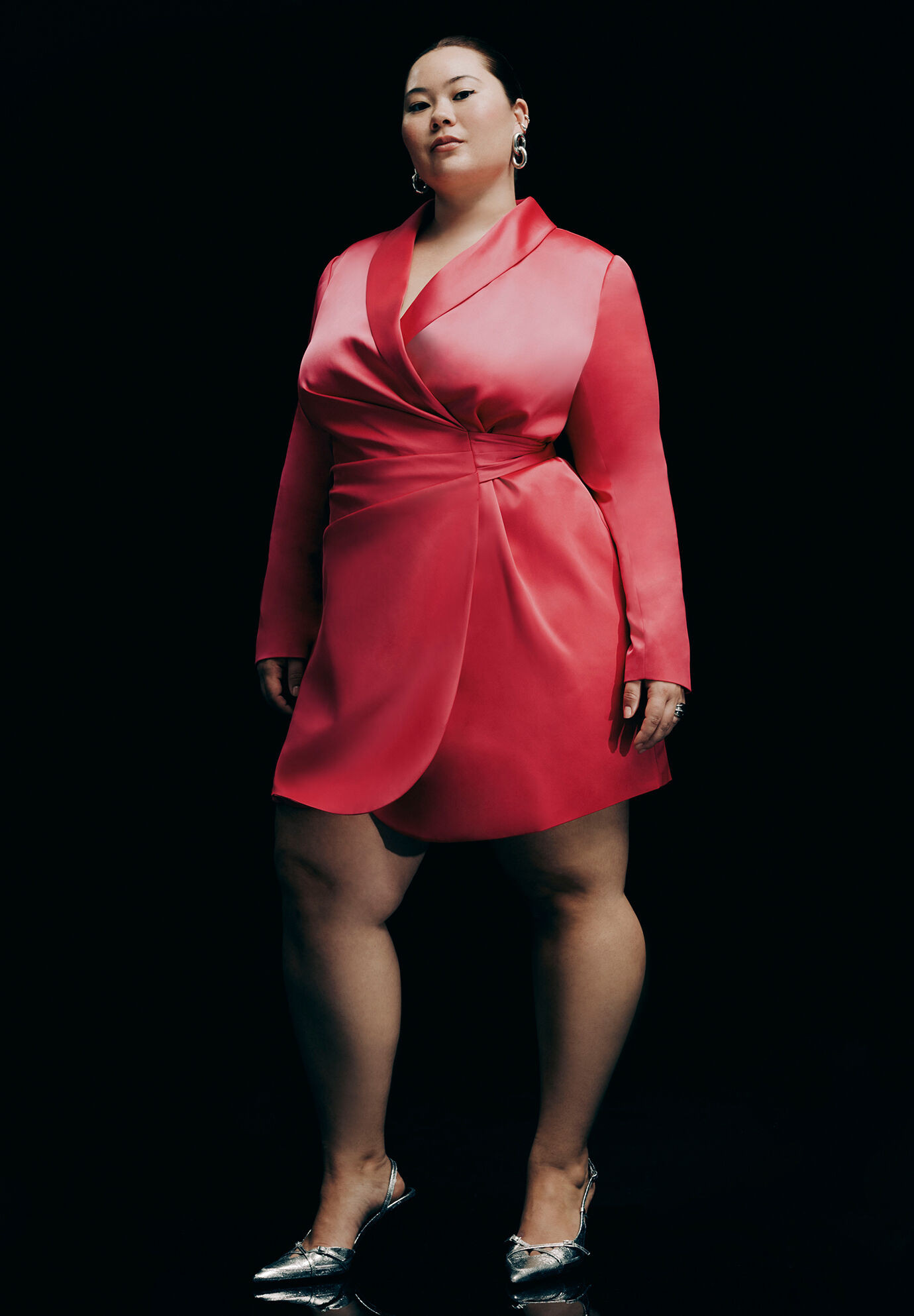 Tie Detail Blazer Mini Dress | Eloquii