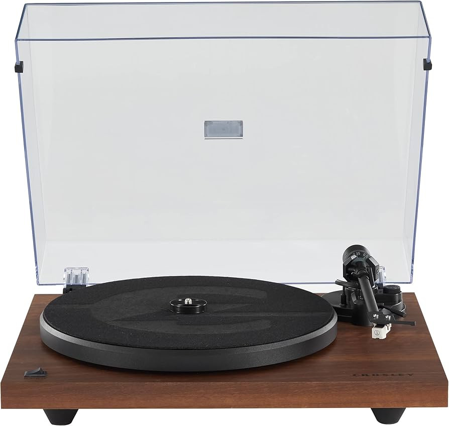 Crosley C6B-WA Belt-Drive Bluetooth Turntable Record Player with Adjustable Tone Arm, Walnut | Amazon (US)