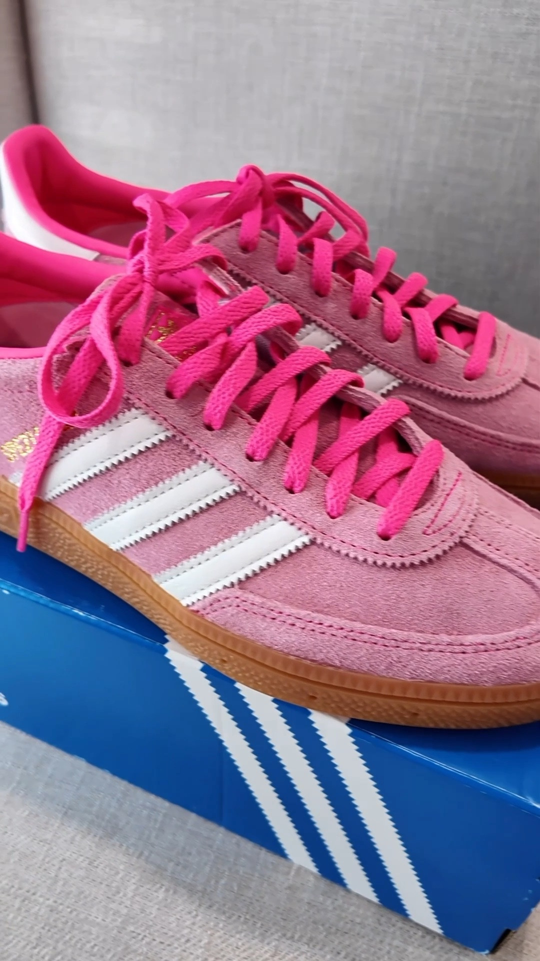 I love the @adidas    
Spezials. They are much more comfortable than the Samba. They do run big so I would size down a whole size.

Casual sneaker, adidas, pink sneaker, pink adidas, samba, Smiles and Pearls

#LTKootd #LTKMidsize #LTKgrwm