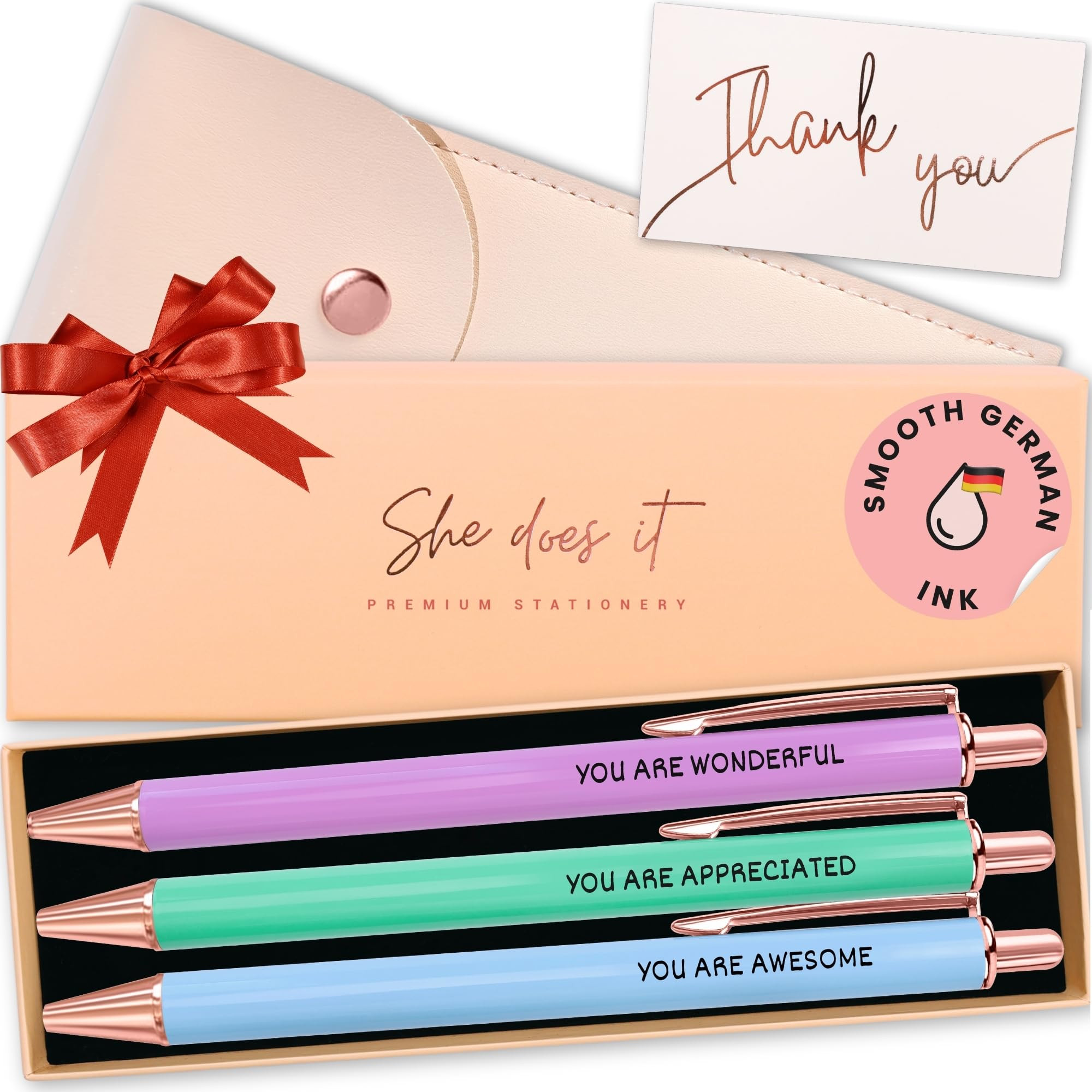 Fancy Pen Set For Women - Inspirational Nice Teacher Pens | Pretty Motivational Thank You Gifts |... | Amazon (US)