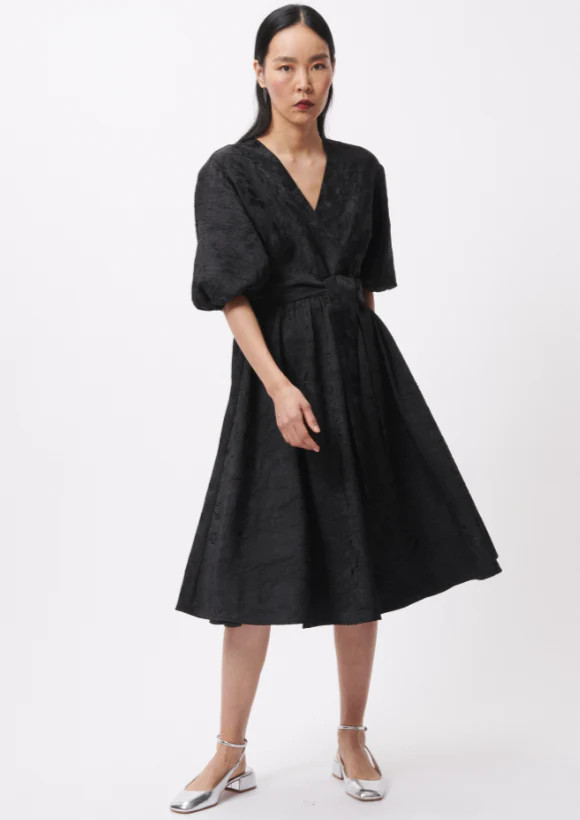 Noely Black Damask Dress | Four and Twenty Sailors