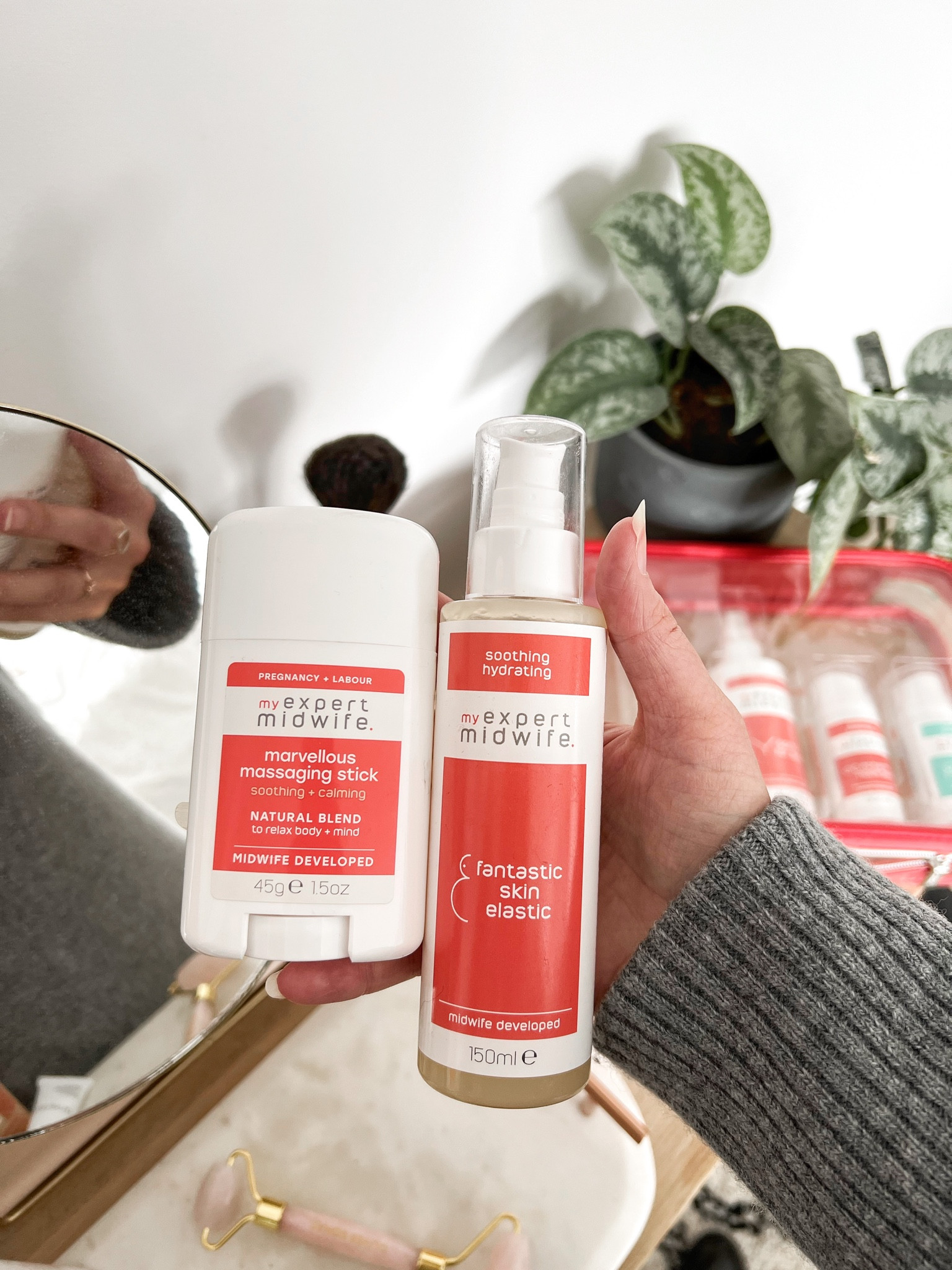 All the things that you will need to take care of your skin whilst preparing for your baby to arrive including massage stick and oil as well as some of my favourite skincare products such as cleanser and body scrub 

#LTKbump #LTKbaby #LTKbeauty