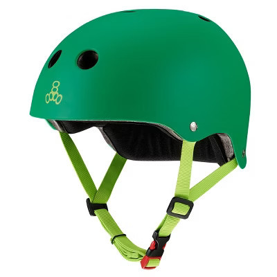 triple 8 THE Certified Sweatsaver Helmet Kelly Green Matte - XS/S | Target