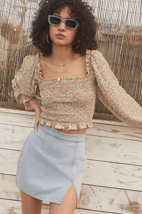 Floral Print Smocked Top | Forever 21 (US)