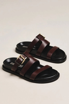 Bibi Lou Lisy Buckle Slide Sandals | Anthropologie (US)
