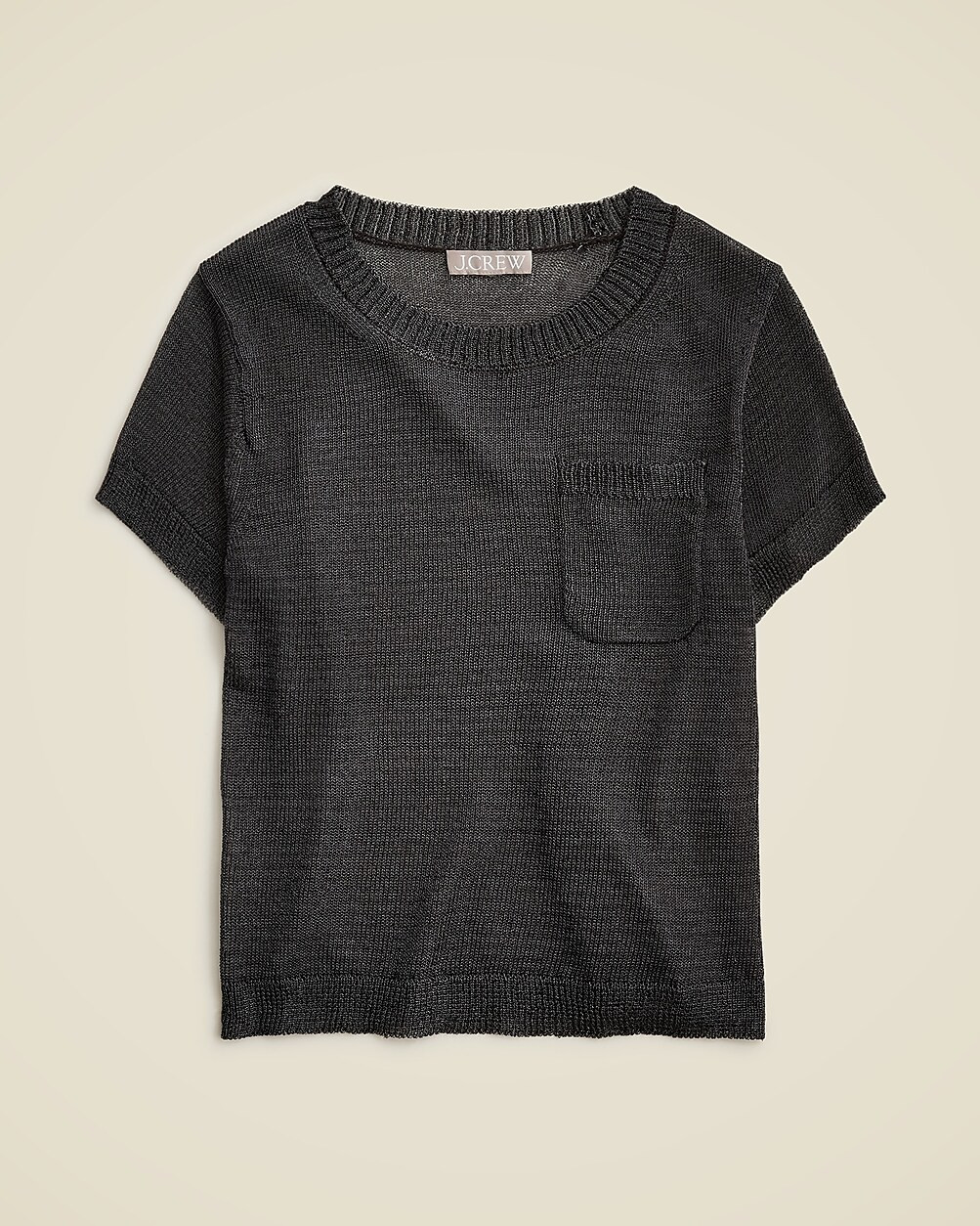 Sheer metallic sweater-tee | J. Crew US