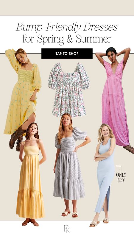 Dresses for spring and summer 💓💓🌸 perfect for the bump! Love all of these so much. 

Bumpin, bump style, maternity style, maternity dresses 

#LTKbump #LTKfindsunder100 #LTKSeasonal