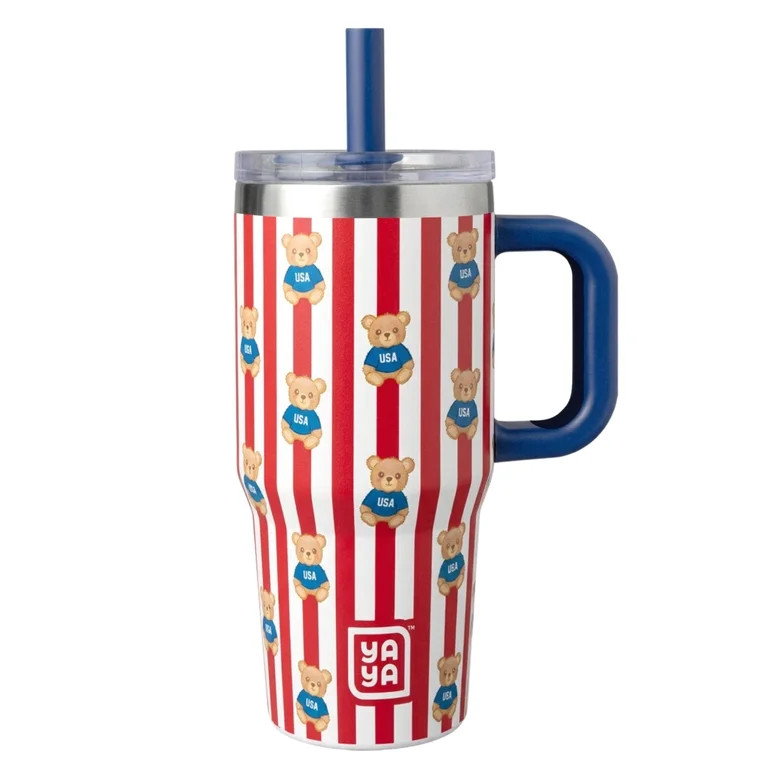 YAYA My First Travel Tumbler for Preschool & Kids 3+, Insulated Stainless Steel Tumbler with Reus... | Walmart (US)