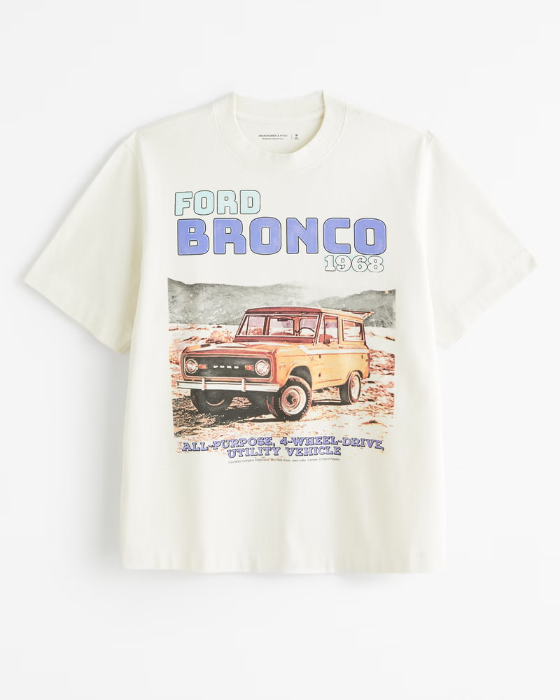 Premium Heavyweight Bronco Graphic Tee | Abercrombie & Fitch (US)