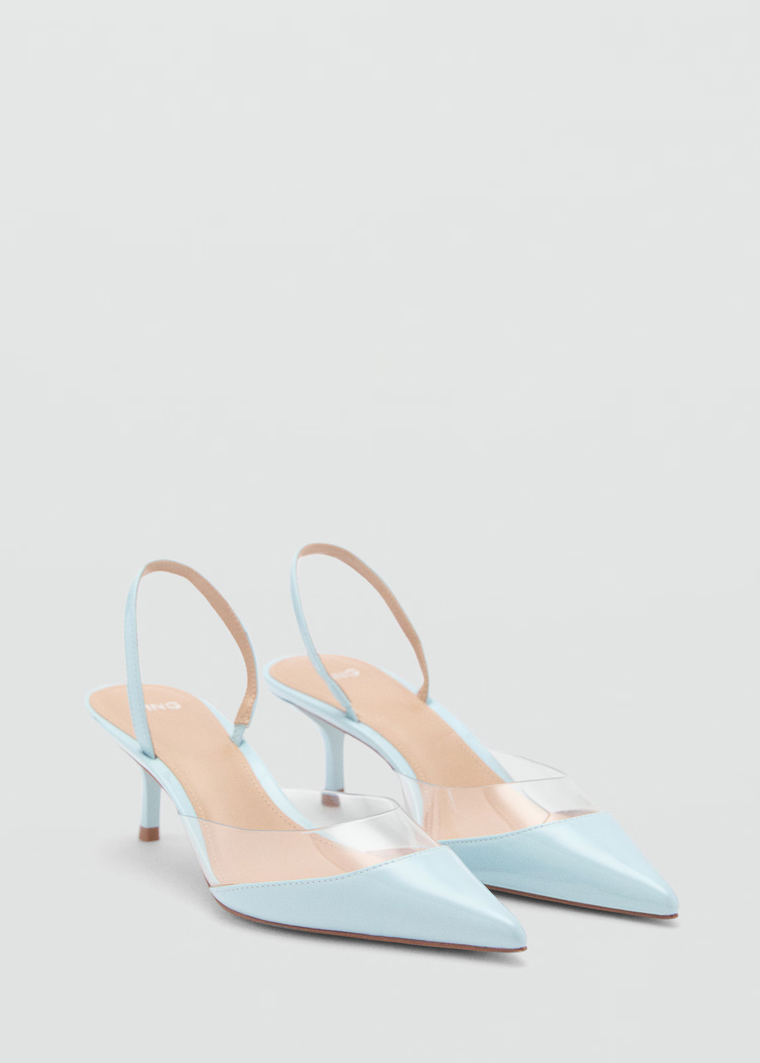 Heeled shoes with vinyl panel - Women | MANGO USA | Mango (US/MX/AU)