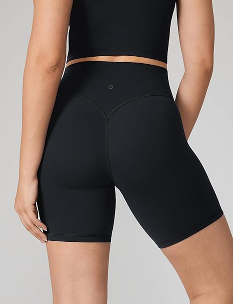 Hugcurve No Front Seam High Waisted Workout Biker Shorts for Women 6 Inches Tummy Control Buttery... | Amazon (US)