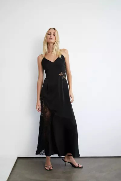 Lace Insert Cami Midi Dress | Debenhams UK