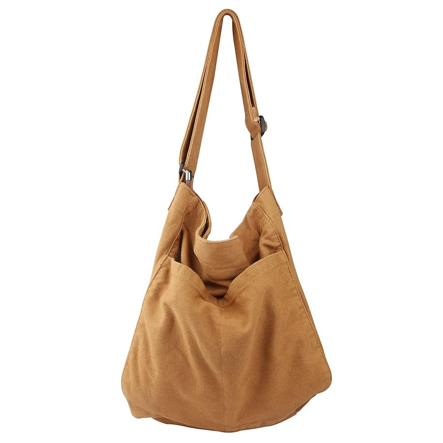Bolso bandolera de lona para mujeres y hombres, con múltiples bolsillos, casual, bolso de mensaj... | Amazon (US)