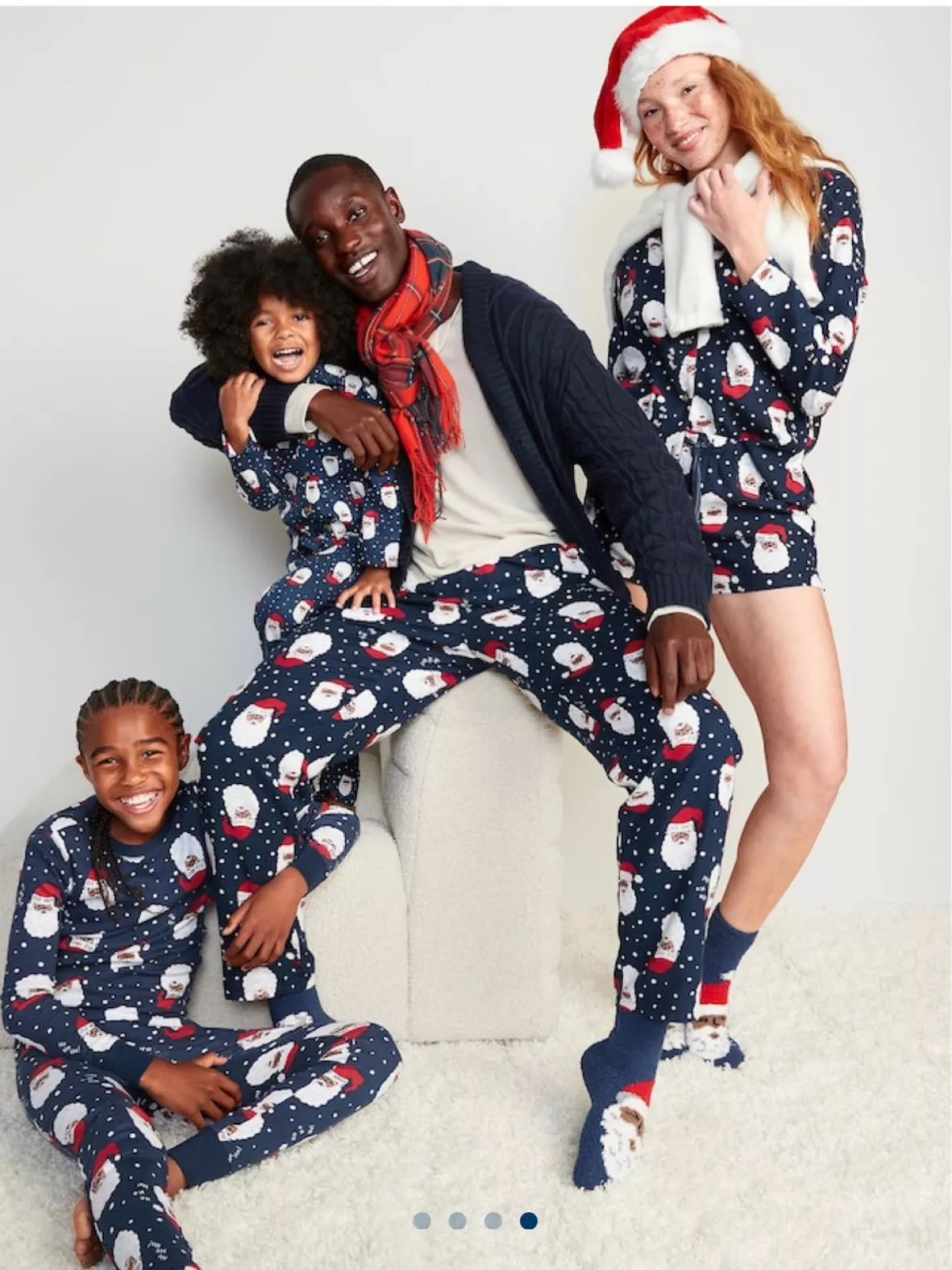 Mid-Rise Matching Printed Pajama Leggings