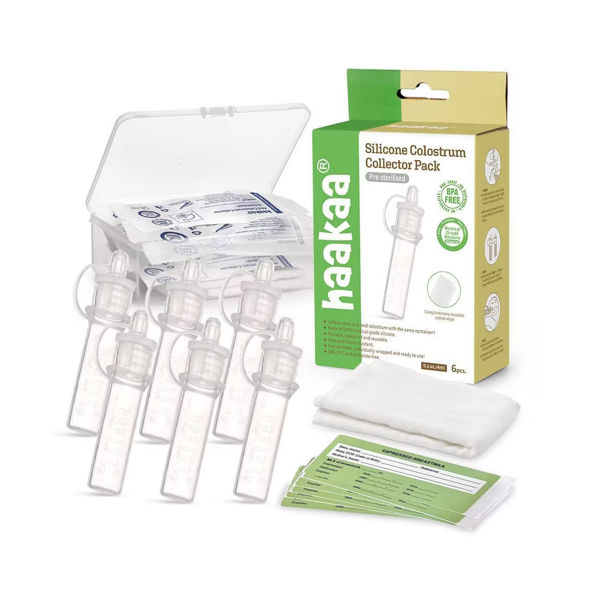 haakaa Silicone Colostrum Collector Set - 6ct | Target