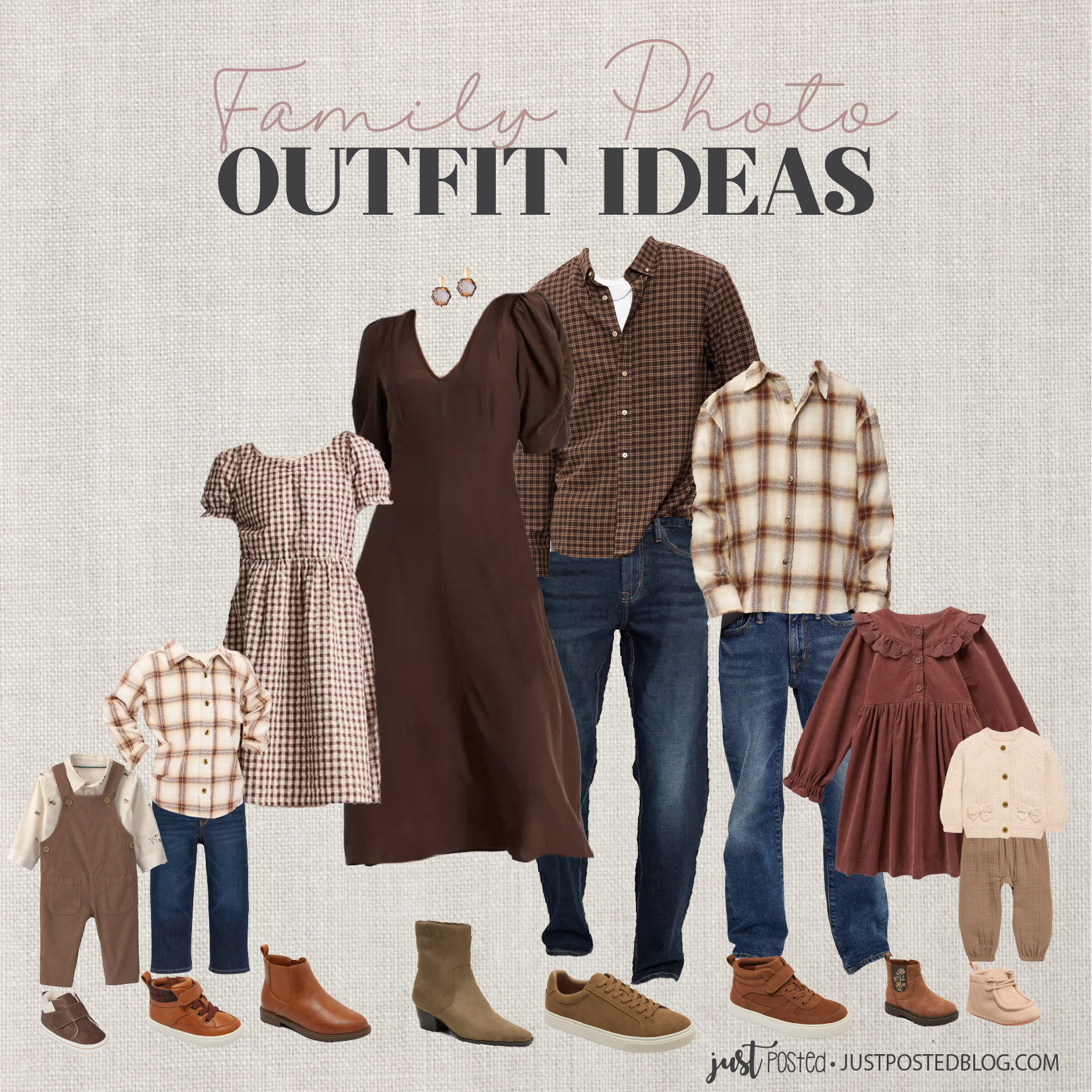 A great look for fall family pictures! Love this color combo with rust brown and cream!  

 #LTKmomlife #LTKBaby #LTKKids