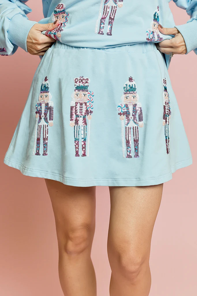 Light Blue Nutcracker Skort | Belle Cher