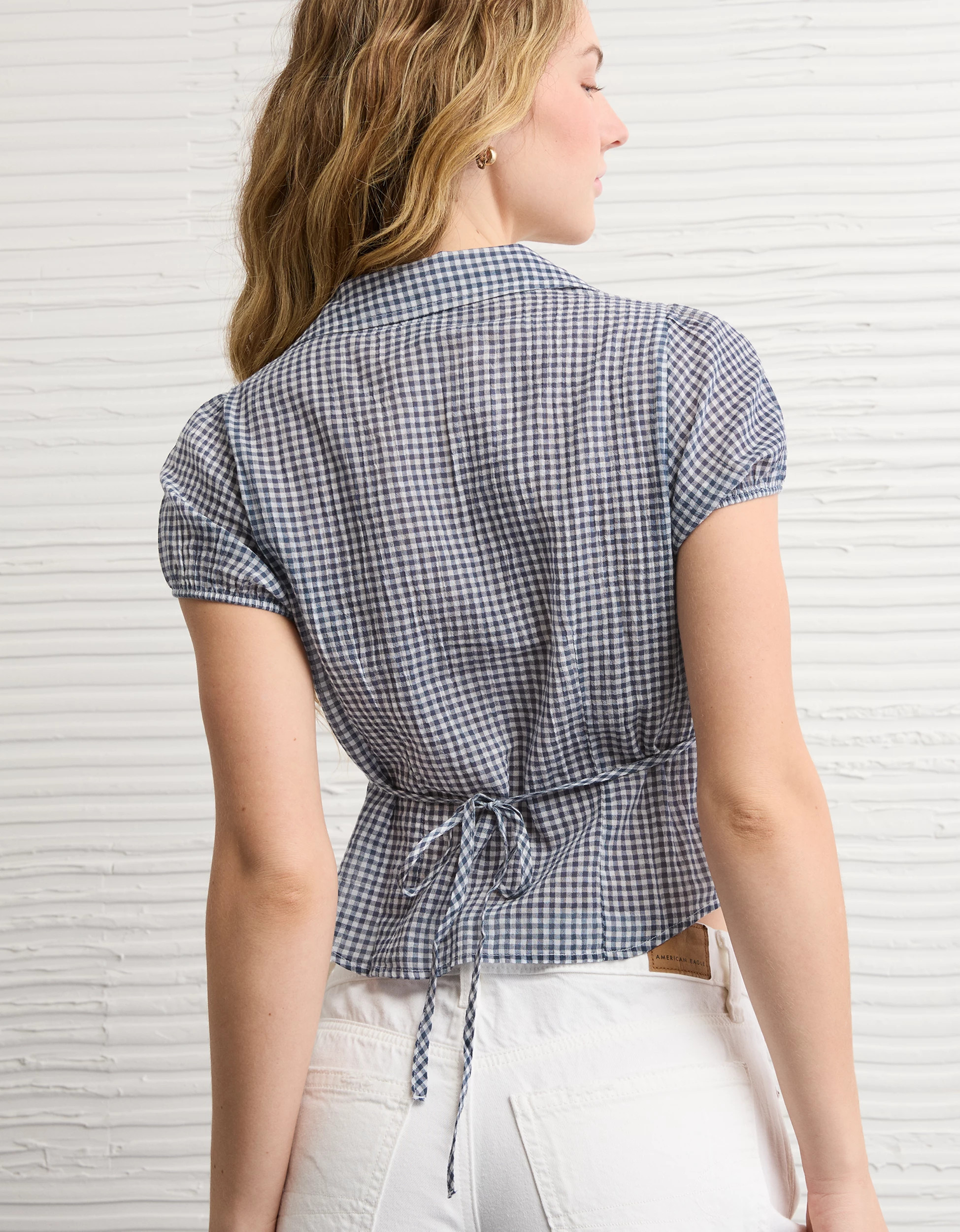 AE Short-Sleeve Button-Up Shirt | American Eagle Outfitters (US & CA)