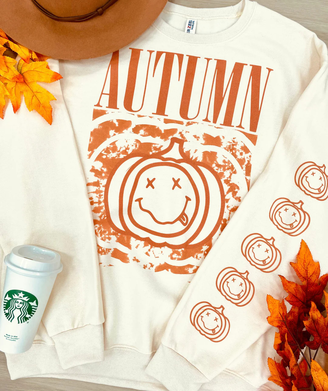 AUTUMN 'Nirvana Pumpkin' Sweatshirt | United Monograms