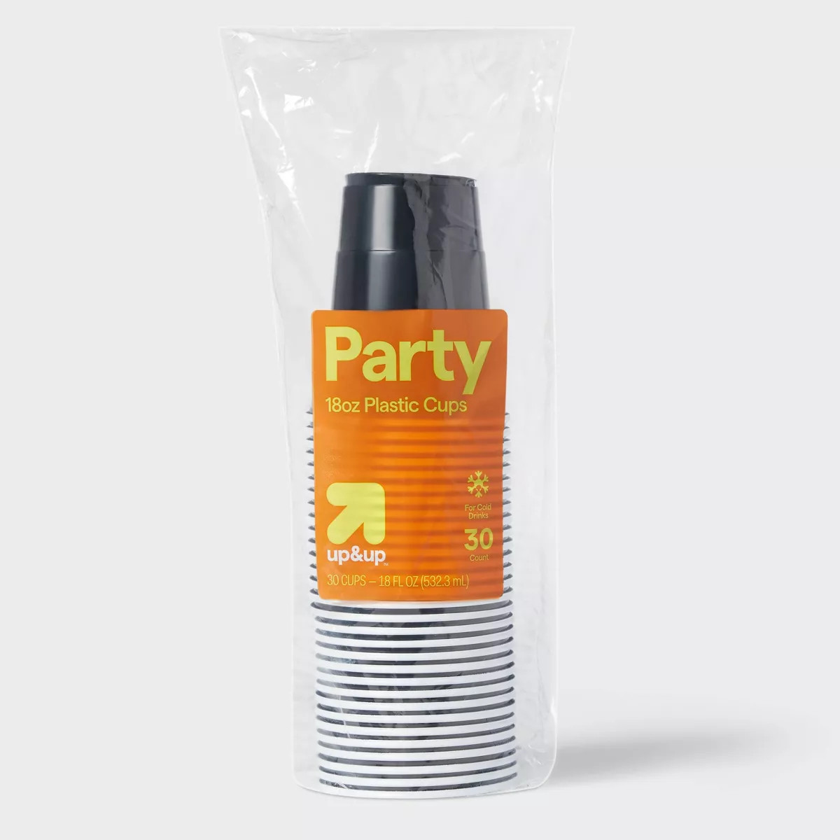 Halloween Disposable Solid Cup - Black - 18oz/30ct - up&up™ | Target