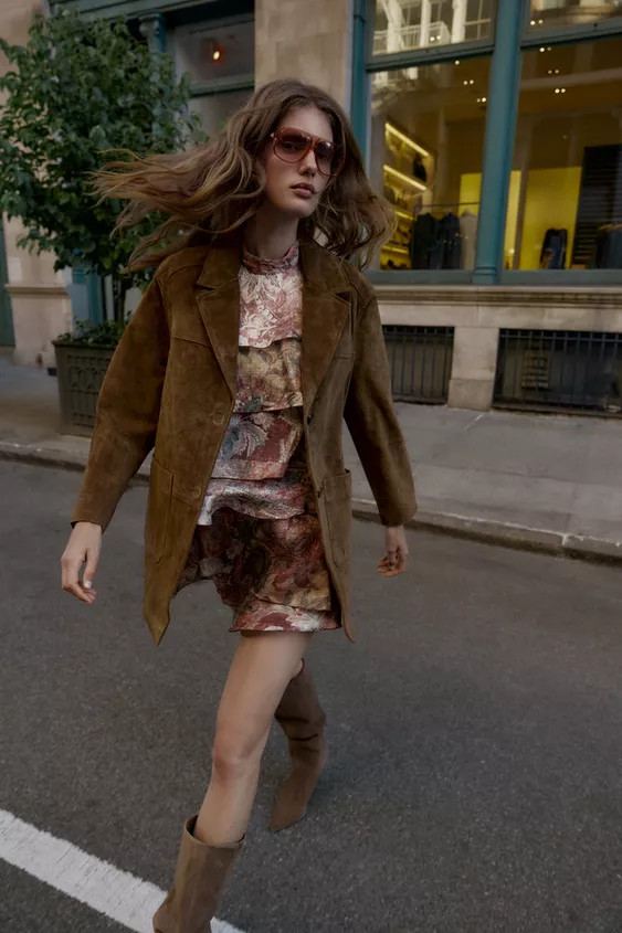 LANGER LEDERBLOUSON 100% LEDER | Zara DE