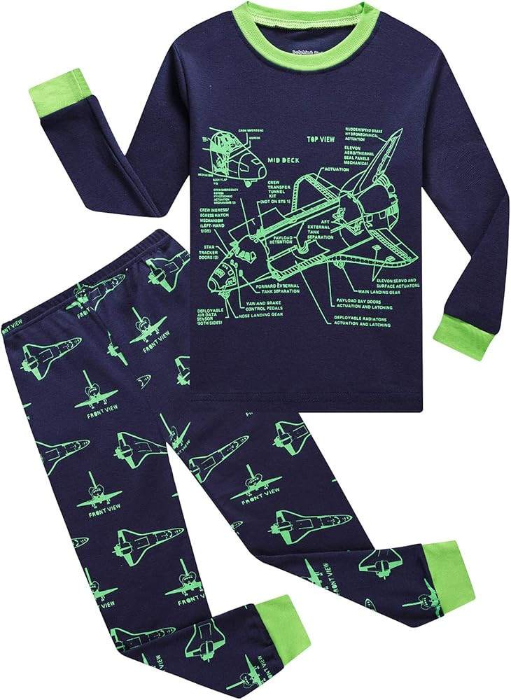 Dolphin&Fish Boy Pajamas Long Sleeve Cotton Kids Clothes Toddler Boys Sleepwear | Amazon (US)