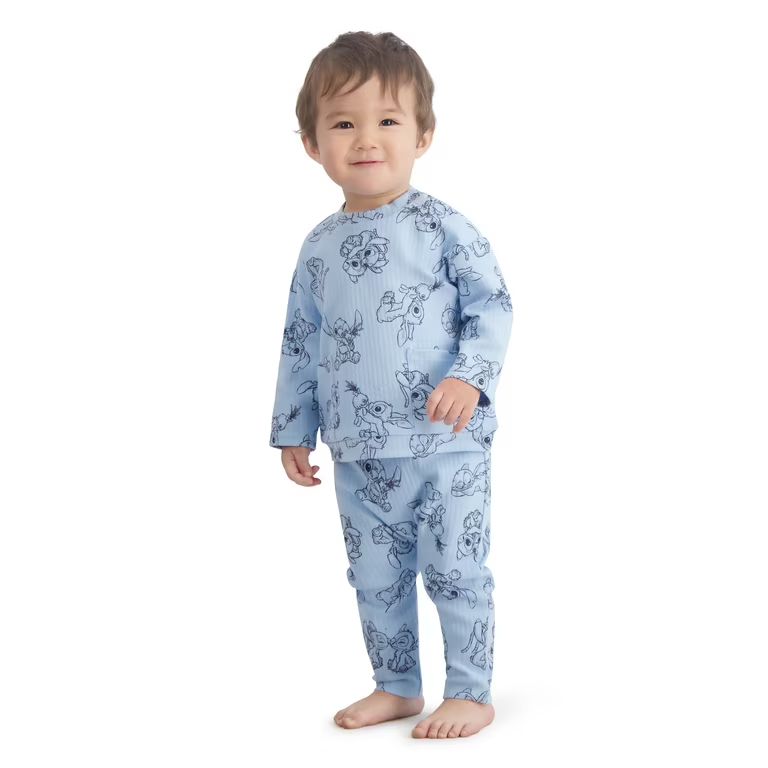 Stitch Baby Boy 2 Piece Pant Set, Sizes 0/3 Months-24 Months | Walmart (US)
