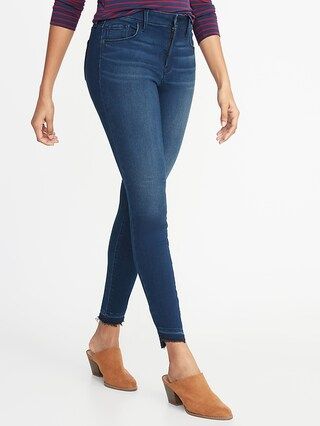 Mid-Rise Built-In Warm Rockstar Super Skinny Step-Hem Jeans for Women | Old Navy US