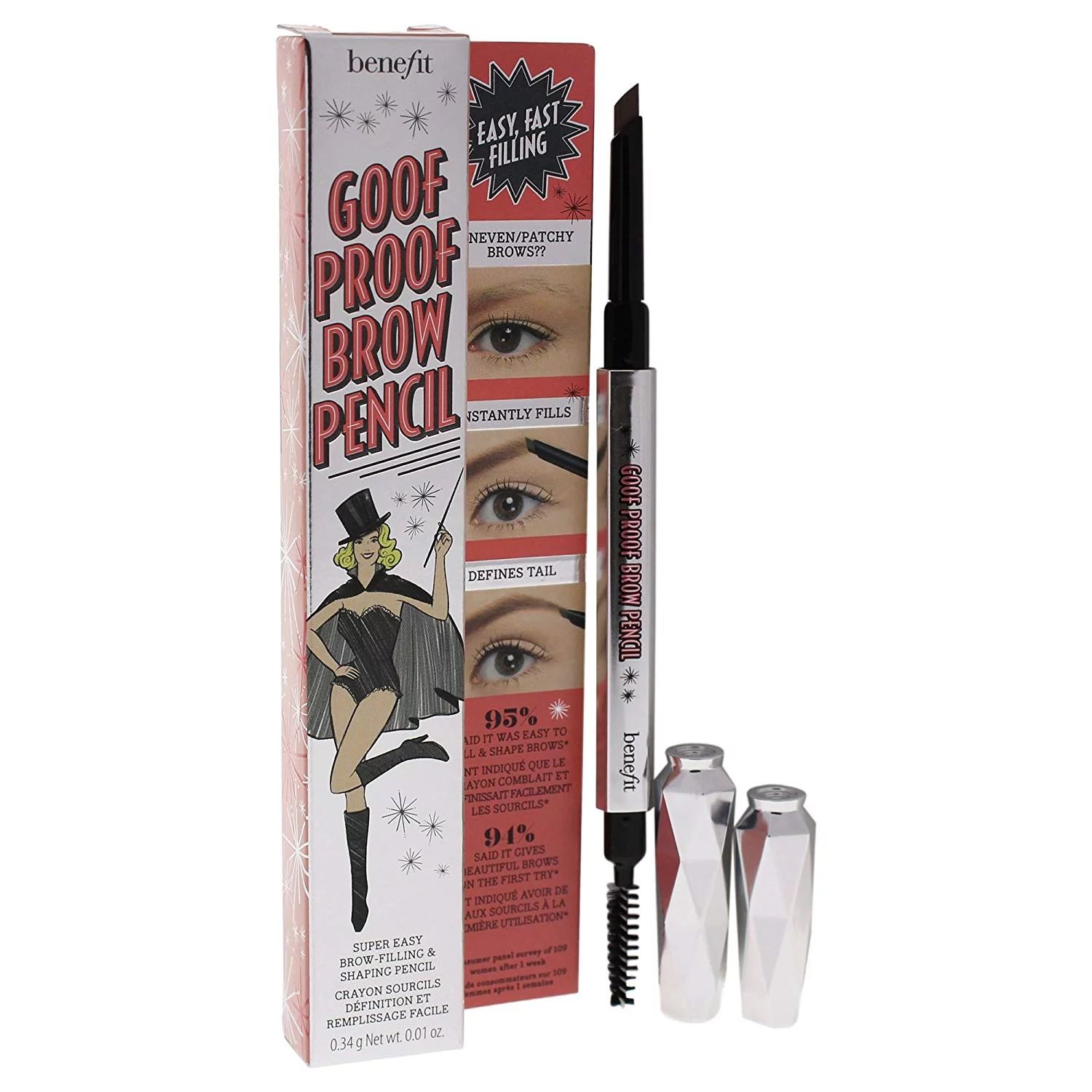 Benefit Goof Proof Brow Pencil, Medium # 3, 0.1 oz. | Walmart (US)