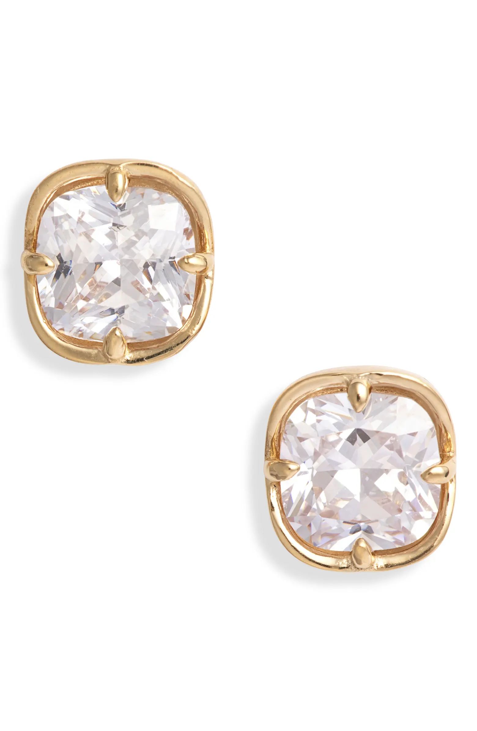 Cushion Cut Cubic Zirconia Stud Earrings | Nordstrom